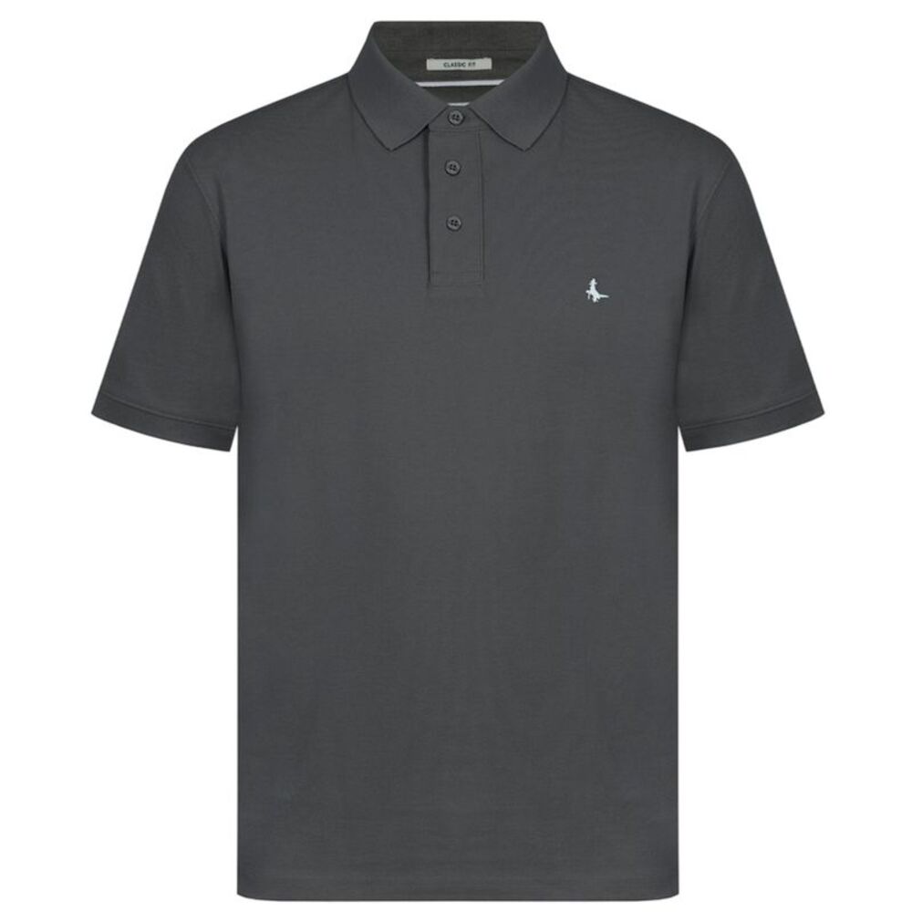 Jack Wills Mens Classic Embroidered Logo Polo Shirt / Slate